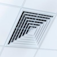 ceiling vents in an office space
